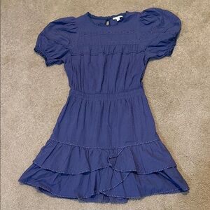 Stellah Periwinkle Blue Textured Dress